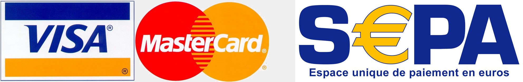 Cartes Visa, Mastercard et prélèvement SEPA